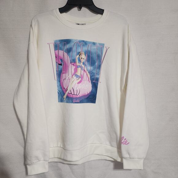 Barbie Vacay white women's large sweatshirt - Picture 8 of 8
